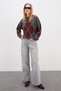 Baklava Patterned Oversize Sweater - 3