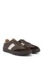 Women's Brown Lace-Up Genuine Leather Sneaker - 3