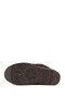 Women's Brown Nubuck Mini Platform Sole Genuine Leather Fur Boots - 7