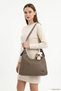 Women's Taupe Shoulder Bag - 2