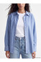 I Striped Loose Fit Oxford Women's Shirt from Freezen Store - 3