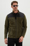 Zippered Parachute Fabric Detailed Stand Collar Fleece Jacket - 7