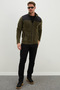 Zippered Parachute Fabric Detailed Stand Collar Fleece Jacket - 6