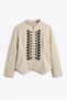 Embroidered Jacket 202718 - Stone - 5