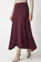 Asymmetric Scuba Skirt 202720 - Bordo