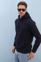 3 Thread Basic Hooded Kangaroo Pocket Sweatshirt - 4