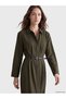 I Beli Belted Pleated Shirt Dress from Freezen Store - 3
