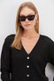 Buttoned V-Neck Openwork Knitwear Cardigan - 6