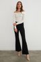 Bürümcük Fabric Madonna Collar Blouse - 5