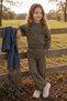 Ribbon Printed Girls' 2-Piece Set