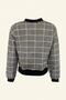 Yellow Plaid Jacket with Embroidered Pockets - 3