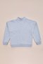 3 Thread Half-Zipper High Collar Girls' Sweatshirt - 6