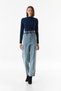 Elastic Waist Pocketed Wide Leg Jeans - 6
