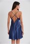 Saten Emprime Women's Nightgown and Dressing Gown Set - 2406 Navy Blue - 6