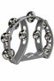 Tf-26Sl Örf Aletleri 9 Double Bells Silver Color Quality Bell Tambourine (1 Piece) - 2