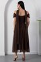 Sweetheart Neckline Low Sleeve Lace Dress Drp2079 - 8