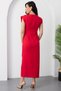Crew Neck Buckled Ruched Dress YZC25Y228 - 7