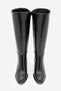 Women's Zippered Thick Heeled Boots Lovet Black - 7