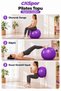 Ckspor 55 cm Pilates Ball for 150–165 cm Height Balance and Fitness Exercise Ball Purple - 4