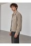 Velocity Embroidered Mink Zippered Men's Canvas Jacket (Unlined Thin Seasonal) - 2