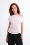 Kayık Yaka Ruched Bluz P0750 - 4