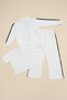 Striped Positive Printed Girls' 3-Piece Set - 5