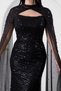 Strapless Neckline Beaded Shawl Detail Dress Etk503 - 3