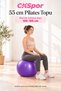 Ckspor 55 cm Pilates Ball for 150–165 cm Height Balance and Fitness Exercise Ball Purple