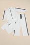 Striped Positive Printed Girls' 3-Piece Set - 4