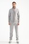 Light Gray Men's Winter Tracksuit Set with Thermosoft Technology, Lamb-Like Look on the Inside, Regular Fit - 6