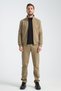 Khaki Men's Winter Tracksuit Set with Thermosoft Technology, Lamb-Like Look on the Inside, Regular Fit - 6