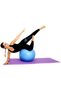 Ckspor 55 cm Pilates Ball Balance and Fitness Exercise Ball for 150–165 cm Height Blue - 6