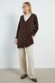 V-Neck Cardigan with Sleeve Button Detail - 7