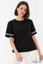 Crew Neck Stone Embroidered Regular Knitted T-Shirt
