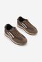 Women's Suede Look Stripe Detailed Multi-Part Lace-Up Retro Casual Sneaker Sports Shoes Liyante Mink Suede - 5
