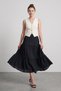 Elastic Waist Buruqu Fabric Skirt - 3