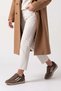 Women's Suede Look Stripe Detailed Multi-Part Lace-Up Retro Casual Sneaker Sports Shoes Liyante Mink Suede - 4