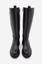 Women's Daily Boots Elastic Stretch Above Knee Verilas Black - 7