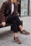 Women's Suede Look Stripe Detailed Multi-Part Lace-Up Retro Casual Sneaker Sports Shoes Liyante Mink Suede - 2