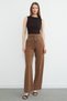 High Waist Palazzo Trousers with Belt Detail