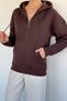 Gülseli Women's Three-Thread Shaded Hooded Sweatshirt - 4
