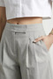 Women's Elastic Waist Pleated High Waist Velcro Shorts - 5