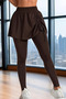 Gülseli Women's High Waist Drawstring Detailed Fitness Skirted Leggings - 7