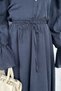 Lined Cape Blouse Skirt Hijab Double Set - 6