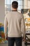 Men's Polo Collar Half Buttoned Color-Blocked Knit Sweater - 2
