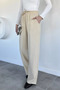 Women's Elastic Waist High Waist Palazzo Pants - 3
