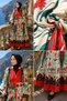 Women's Front Button Detailed Patterned Hijab Dress - 5