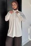 Polo Collar Elegant Hijab Sweat Tunic - 4