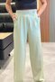 Women's High Waist Velcro Wide Leg Palazzo Pants - 3