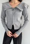 Gülseli Women's Baby Collar Zippered Knitwear Blouse - 2